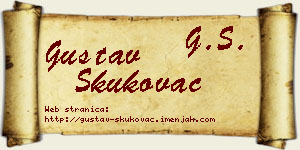 Gustav Skukovac vizit kartica